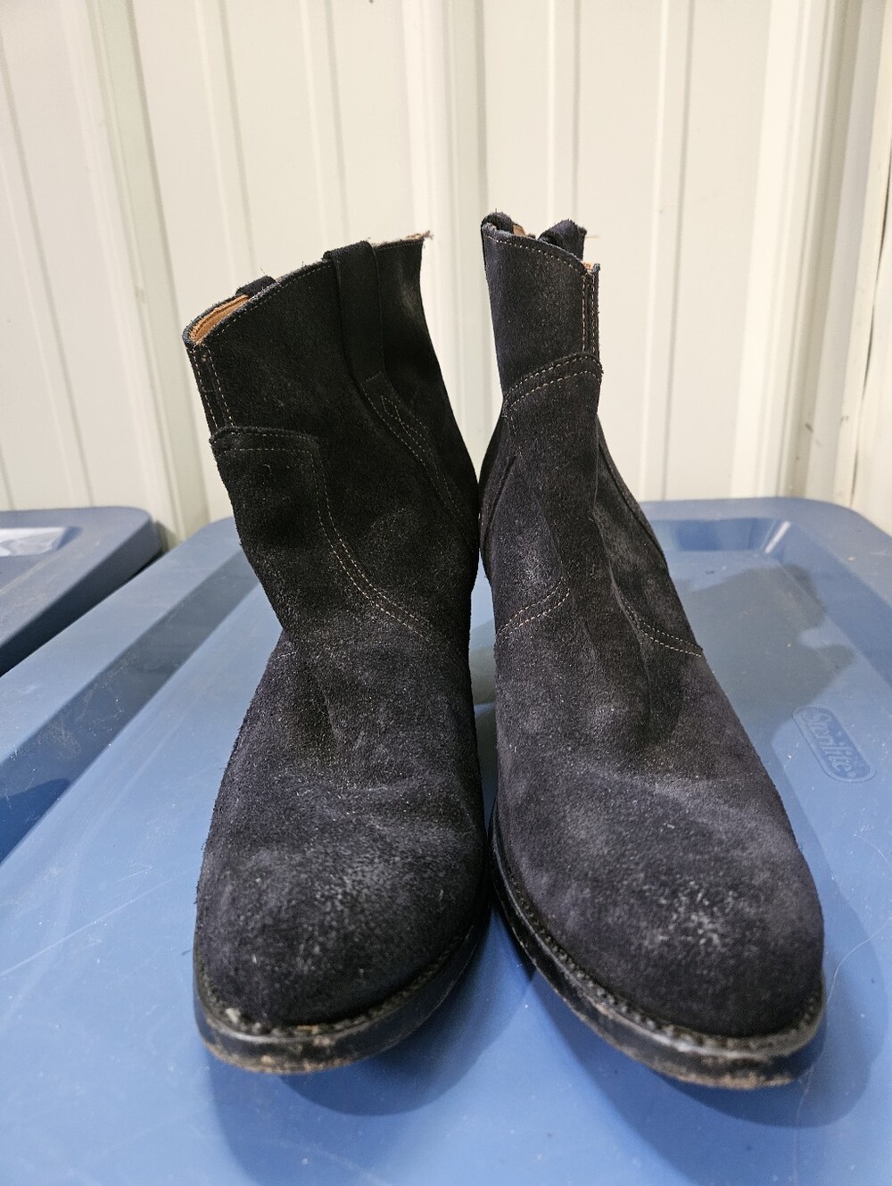 Penelope Chilvers Black Suede Ankle Boots